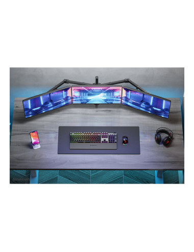 Neomounts Desk Mount | FPMA-D550D3BLACK Monitor Arm | Adjustable Height, Rotate, Tilt, Swivel | 10-27 " | Maximum weight (capaci