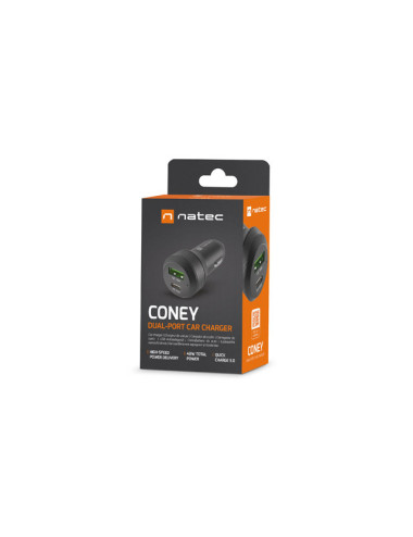 Natec Car Charger Coney Black