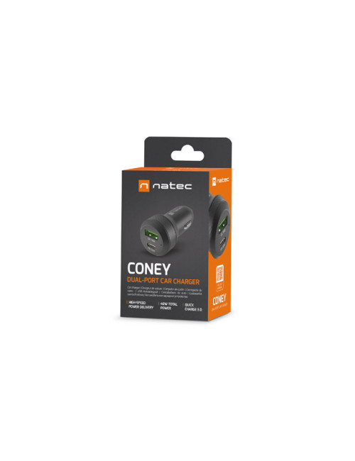 Natec Car Charger Coney Black