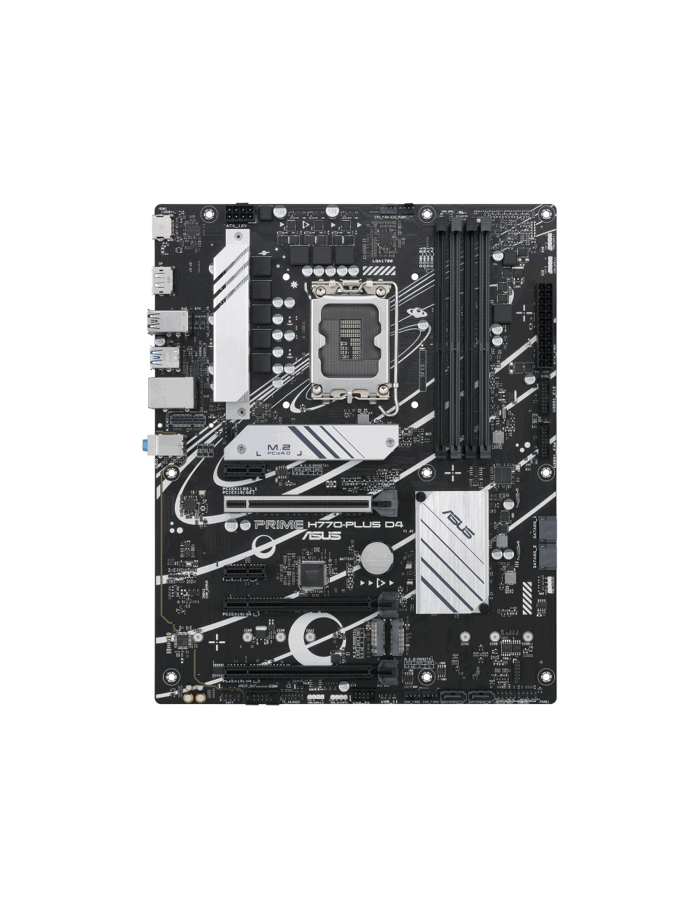 Asus PRIME H770-PLUS D4 Processor family Intel, Processor socket LGA1700, DDR4 DIMM, Memory slots 4, Supported hard disk drive i