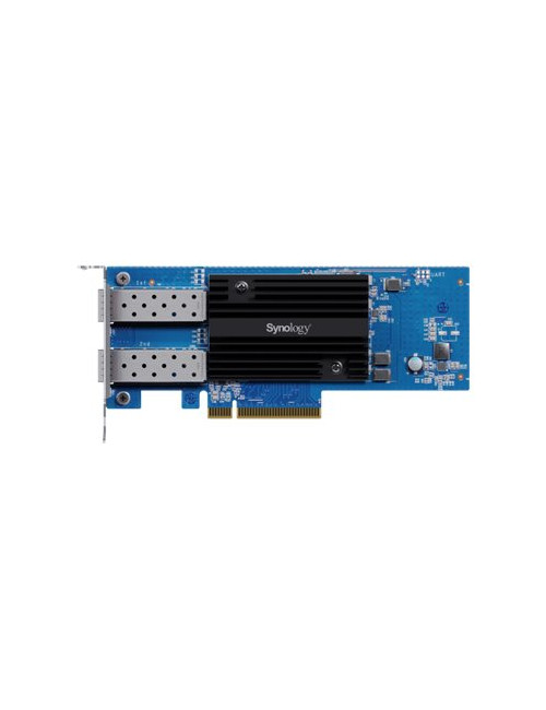 Synology E25G30-F2 Dual-port 25GbE SFP28 add-in card designed to accelerate bandwidth-intensive workflows | Synology E25G30-F2 |
