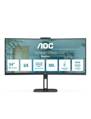 AOC V5 CU34V5CW/BK LED...