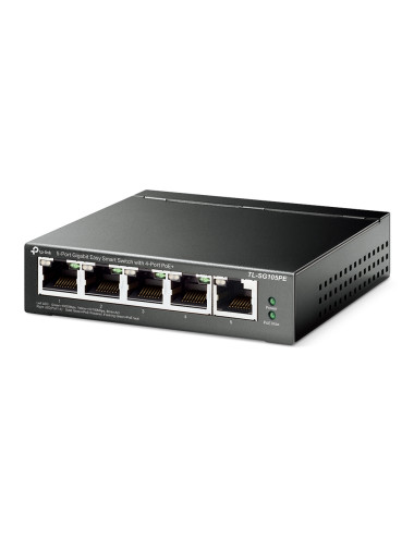 TP-LINK | Switch | TL-SG105PE | Unmanaged | Desktop | PoE+ ports quantity 4 | Power supply type External
