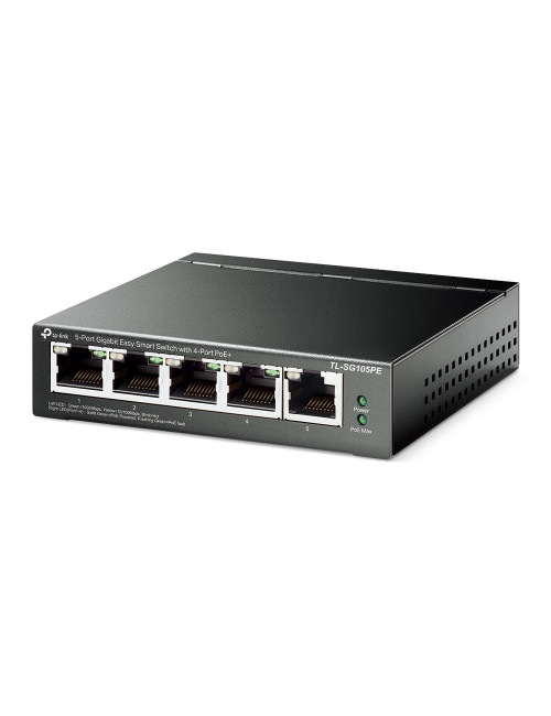 TP-LINK | Switch | TL-SG105PE | Unmanaged | Desktop | PoE+ ports quantity 4 | Power supply type External