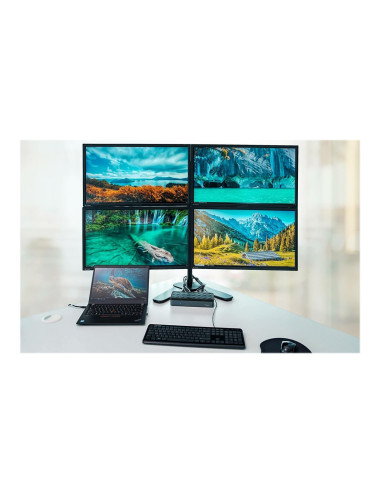 Targus | USB-C Universal Quad 4K (QV4K) Docking Station | DOCK570EUZ | DisplayPorts quantity 4 | USB 3.0 (3.1 Gen 1) Type-C port