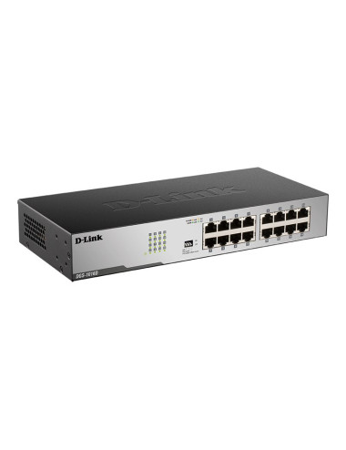 D-Link | 16-Port Gigabit Unmanaged Desktop Switch | DGS-1016D | Unmanaged | Desktop