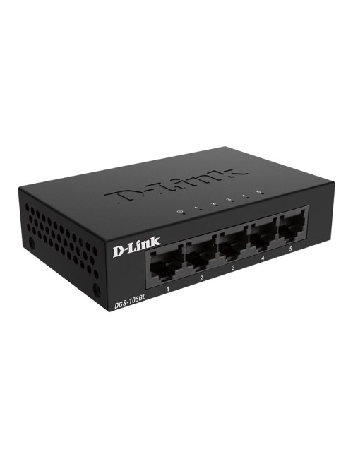 D-Link | Ethernet Switch | DGS-105GL/E | Unmanaged | Desktop | Gigabit Ethernet (copper) ports quantity 5 | 60 month(s)