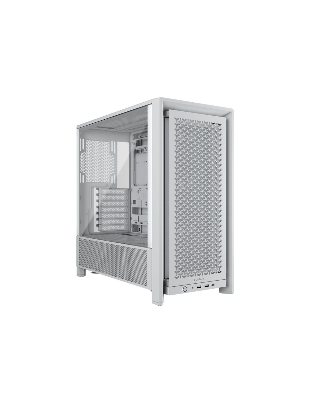 Corsair PC Case | Frame 4000D RS Modular | White | Mid-Tower | Power supply included No