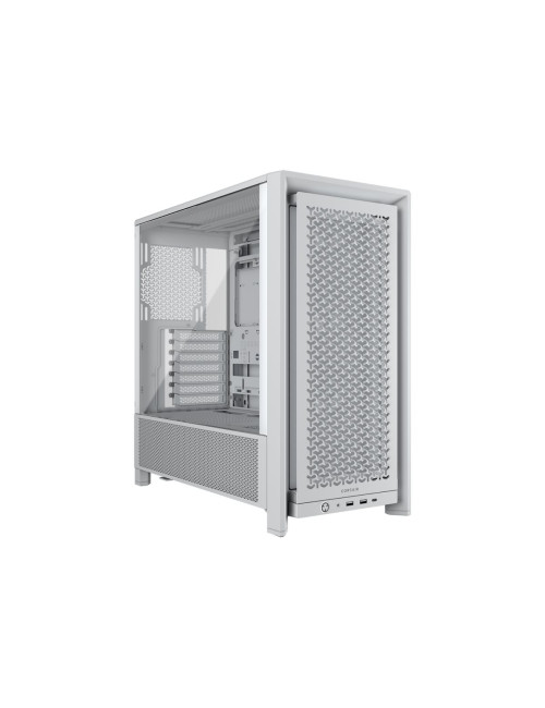 Corsair PC Case | Frame 4000D RS Modular | White | Mid-Tower | Power supply included No