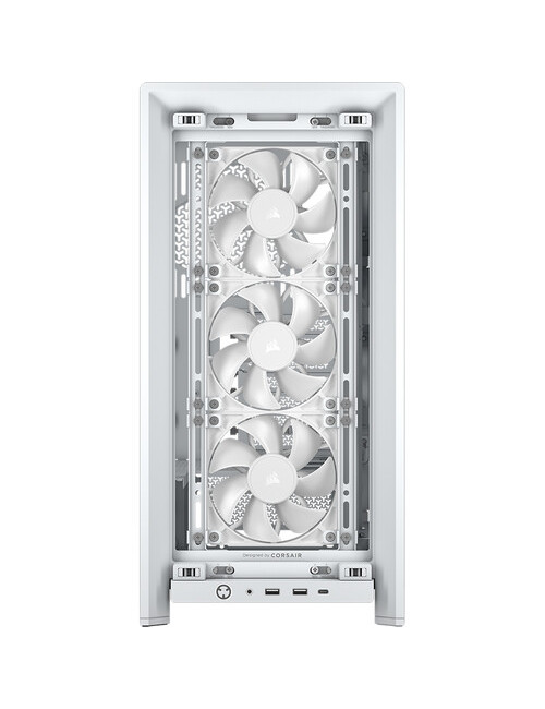 Corsair PC Case | Frame 4000D RS Modular | White | Mid-Tower | Power supply included No