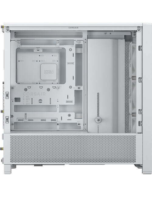 Corsair PC Case | Frame 4000D RS Modular | White | Mid-Tower | Power supply included No
