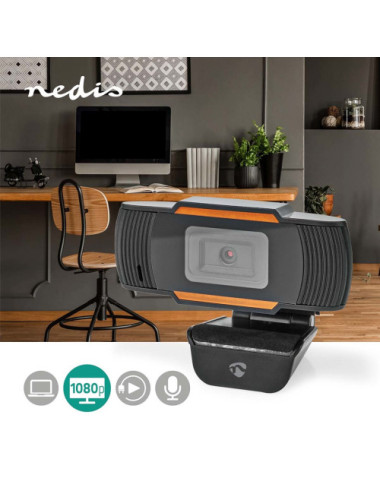 Nedis WCAM100BK webcam 2 MP...