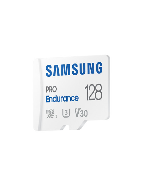 Samsung | PRO Endurance | MB-MJ128KA/EU | 128 GB | MicroSD Memory Card | Flash memory class U3, V30, Class 10 | SD adapter