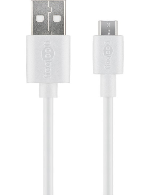 Goobay | Micro USB charging and sync cable | 43837 | USB-A 2.0 to Micro-USB USB 2.0 male (type A) | USB 2.0 micro male (type B)
