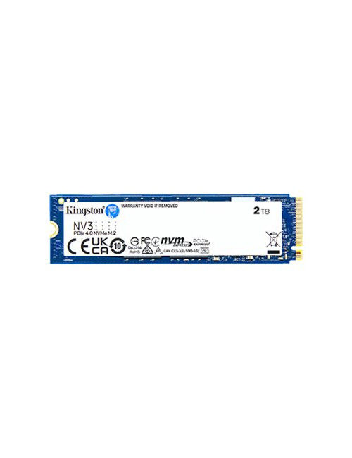 Kingston SSD | NV3 | 2000 GB | SSD form factor M.2 2280 | Solid-state drive interface PCIe NVMe Gen 4.0 (x4) | Read speed 6000 M