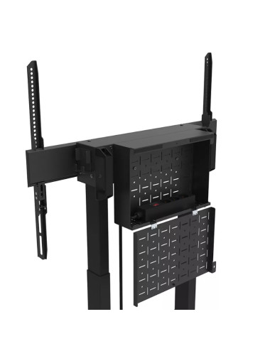 Neomounts Floor stand | FL55-875BL1 TV trolley | Adjustable Height | 55-100 " | Maximum weight (capacity) 110 kg | Black