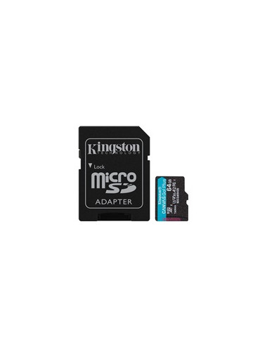 KINGSTON 64GB microSDXC Canvas + Adapter