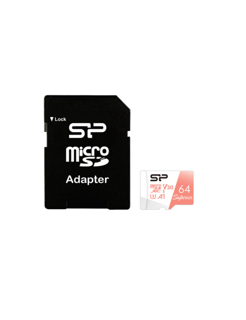 Silicon Power Superior | 64 GB | microSDXC | Flash memory class 10