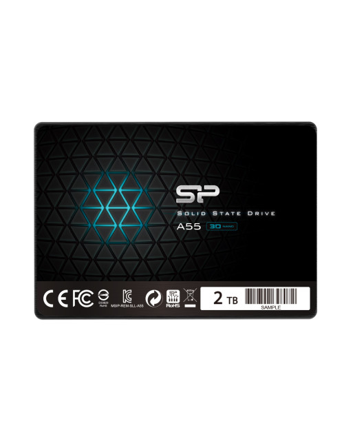 Silicon Power | Ace | A55 | 2000 GB | SSD form factor 2.5" | Solid-state drive interface SATA III | Read speed 500 MB/s | Write 