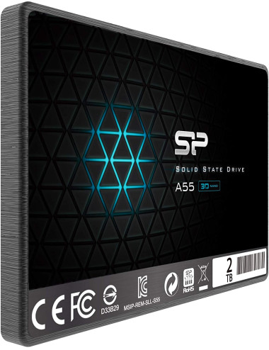 Silicon Power | Ace | A55 | 2000 GB | SSD form factor 2.5" | Solid-state drive interface SATA III | Read speed 500 MB/s | Write 
