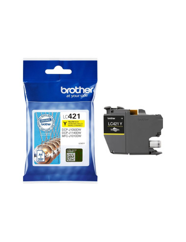 Brother LC421Y Ink Cartridge Yellow | Brother LC421Y | Ink cartridge | Yellow