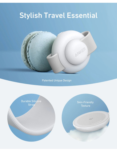 Anker MagGo Wireless Charging Station (3-in-1, Foldable Pad), White