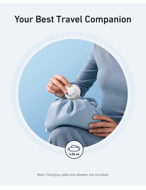 Anker MagGo Wireless Charging Station (3-in-1, Foldable Pad), White