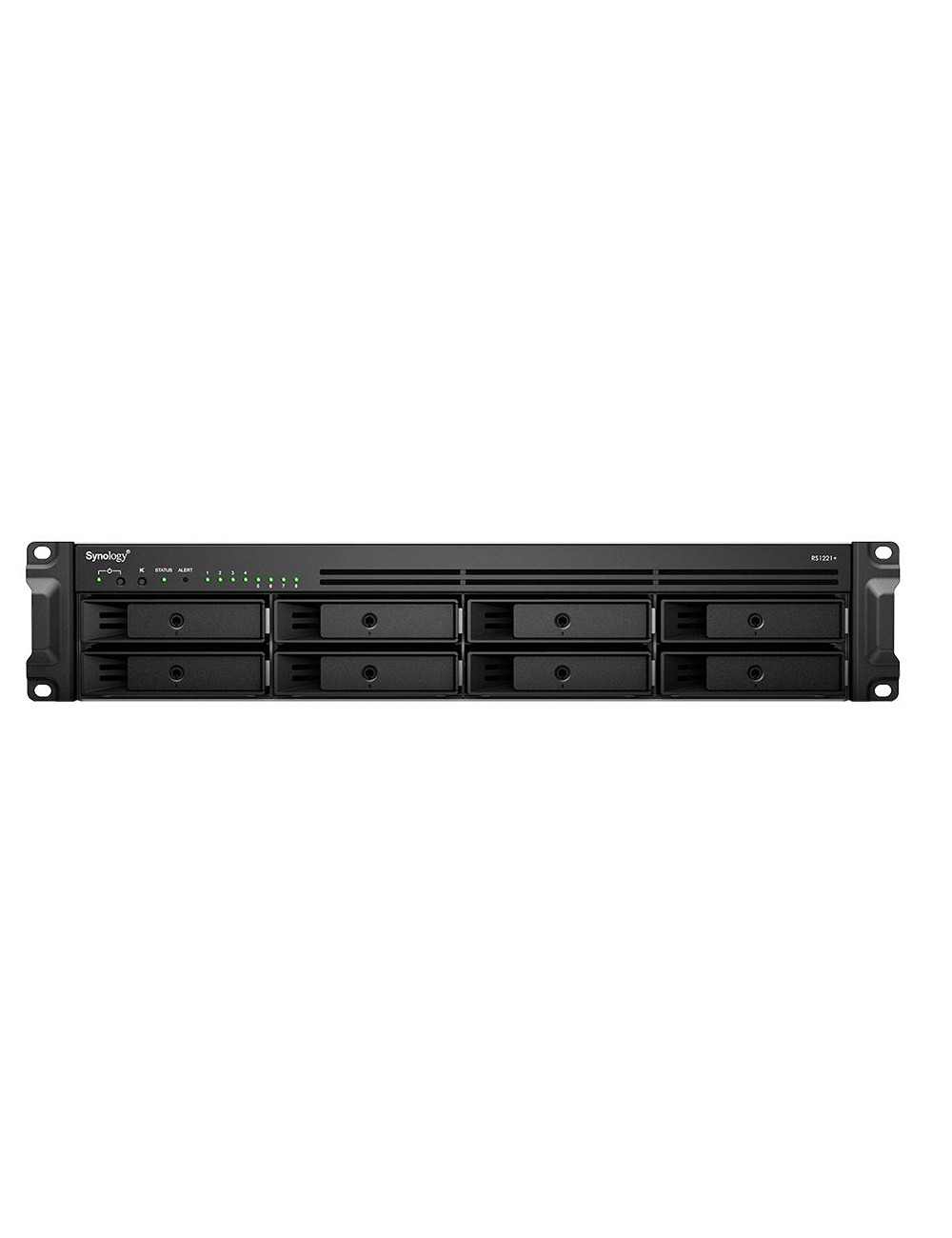 Synology Rack NAS RS1221+ Up to 8 HDD/SSD Hot-Swap, Ryzen V1500B Quad Core, Processor frequency 2.2 GHz, 4 GB, DDR4, RAID 0,1,5,