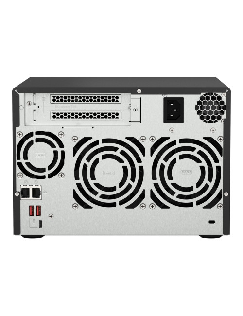 QNAP | 6-Bay QTS and QuTS hero NAS | TS-673A-8G | Up to 6 HDD/SSD Hot-Swap | AMD Ryzen | Ryzen V1500B Quad-Core | Processor freq