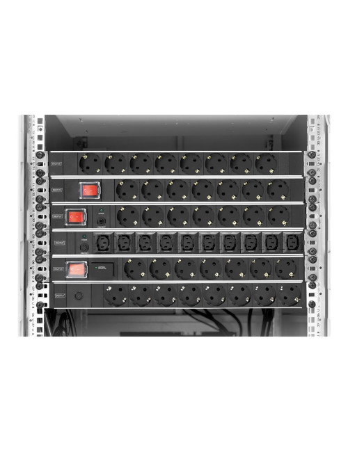 Digitus Aluminum outlet strip with overload protection | DN-95403 | Sockets quantity 7