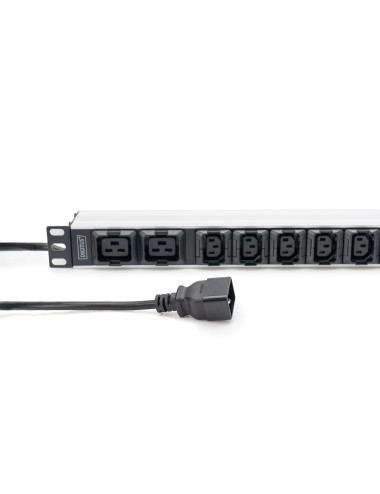 Digitus Socket Strip with Aluminum Profile, 10-way, IEC C20 plug | DN-95427 | Sockets quantity 7