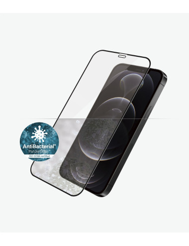 PanzerGlass | Apple | For iPhone 12/12 Pro | Glass | Black | 100% touch The coating is non-toxic | Case Friendly