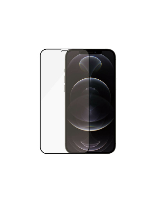 PanzerGlass | Apple | For iPhone 12/12 Pro | Glass | Black | 100% touch The coating is non-toxic | Case Friendly