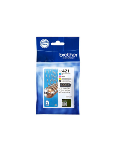 Brother LC421VALDR | Ink Cartridges | Black, cyan, magenta, yellow