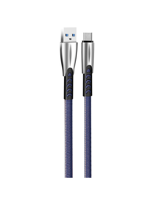 ColorWay Cable USB Type-C (Zinc Aalloy) 2.4А, 1m | CW-CBUC012-BL