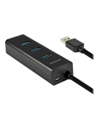AXAGON Four-port USB 3.0 hub with fast charging and power support | HUE-S2B