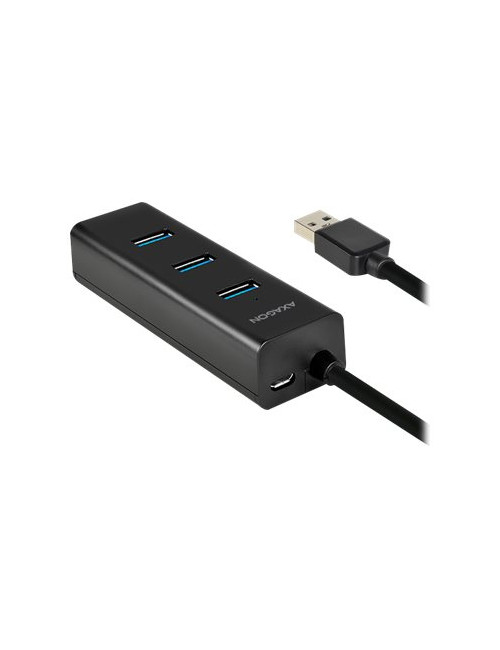 AXAGON Four-port USB 3.0 hub with fast charging and power support | HUE-S2B