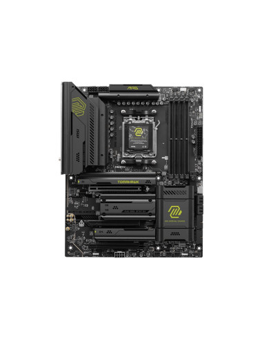 MSI MAG X870E TOMAHAWK WIFI | Processor family AMD | Processor socket AM5 | DDR5 | Supported hard disk drive interfaces SATA, M.