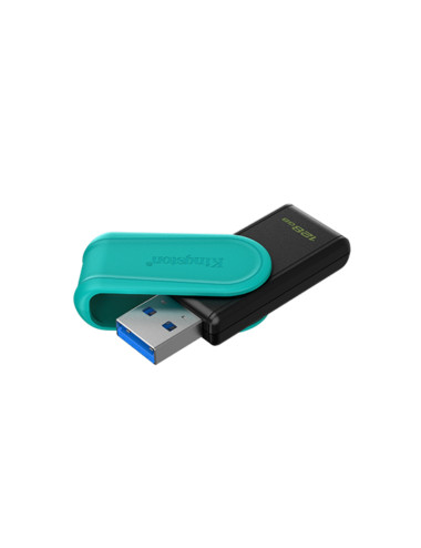 Kingston USB Flash Drive | DataTraveler Exodia S | 128 GB | USB 3.2 Gen 1 | Black/Turquoise
