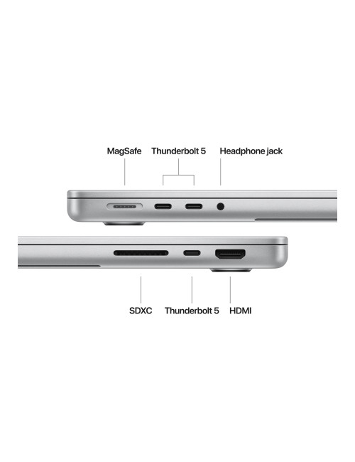 Apple MacBook | Pro | Silver | 14 " | 3024 x 1964 pixels | Apple M4 Pro | 24 GB | Solid-state drive capacity 512 GB | Apple M4 P