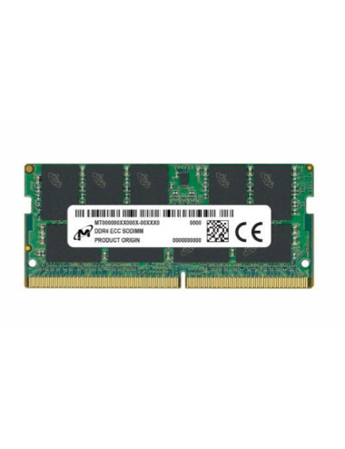Server Memory Module|MICRON|DDR4|16GB|ECC|3200 MHz|CL 22|1.2 V|MTA9ASF2G72HZ-3G2R