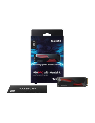 Samsung | 990 PRO with Heatsink | 2000 GB | SSD form factor M.2 2280 | Solid-state drive interface M.2 NVMe | Read speed 7450 MB