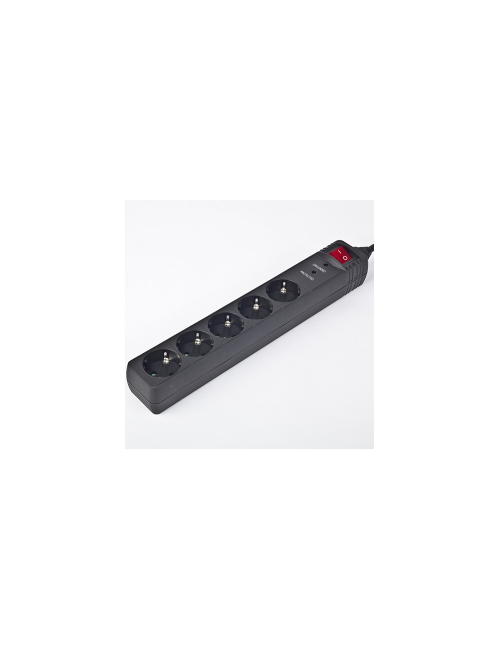 Surge Protector SPG5-C-5/ 1.5 m/ 5 Sockets/ Black