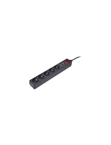 Surge Protector SPG5-C-5/ 1.5 m/ 5 Sockets/ Black