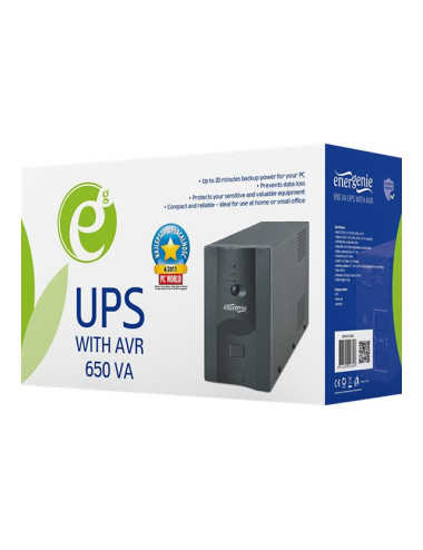 EnerGenie | UPS UPS-PC-652A with AVR | 650 VA | 220 V | 220 V