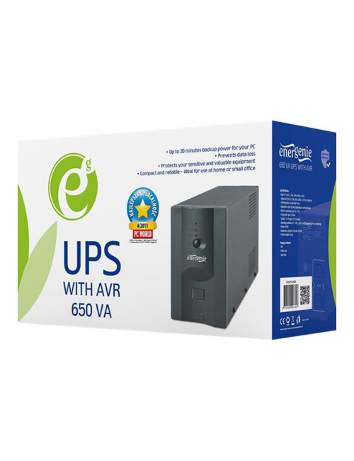 EnerGenie | UPS UPS-PC-652A with AVR | 650 VA | 220 V | 220 V