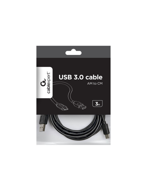 Cablexpert | USB 2.0 AM to Type-C cable (AM/CM), 3 m | USB-C to USB-A USB Type-C (male) | USB 2 AM (male)