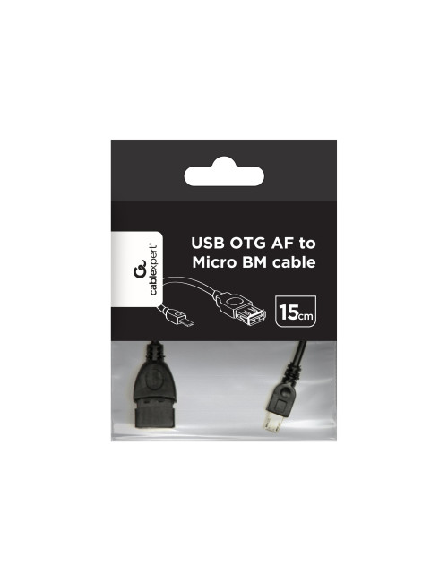 Cablexpert USB OTG AF to Micro BM cable, 0.15 m | Cablexpert
