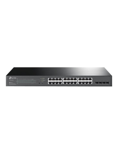 TP-LINK | JetStream 28-Port Gigabit Smart Switch | TL-SG2428P | Web Managed | Rackmountable | SFP ports quantity 4 | PoE+ ports 