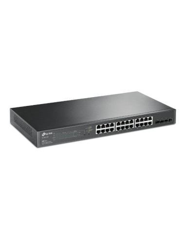 TP-LINK | JetStream 28-Port Gigabit Smart Switch | TL-SG2428P | Web Managed | Rackmountable | SFP ports quantity 4 | PoE+ ports 